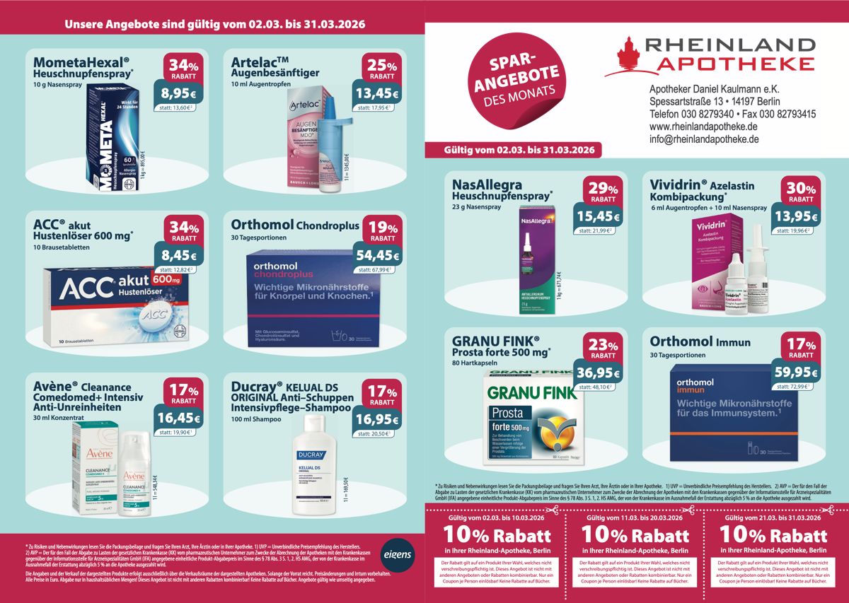 Unsere aktuellen Monatsangebote und Rabattcoupons Aktuelle Monatsangebote und Rabattcoupons